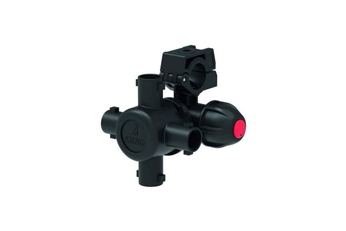 QUADRIJET NOZZLE HOLDER WITH ANTI-DRIP FOR SIDE BAYONET NUT